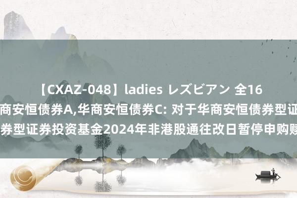 【CXAZ-048】ladies レズビアン 全16作品 PartIV 4時間 华商安恒债券A,华商安恒债券C: 对于华商安恒债券型证券投资基金2024年非港股通往改日暂停申购赎回等走动类业务的公告